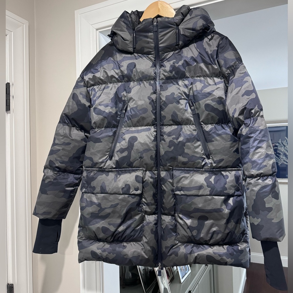 HERNO WOMENS COAT/JACKET -RARE BLUE/CHARCOAL GRAY - EURO 40- US SMALL- WORN ONCE